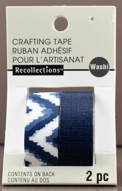 Blue Chevron Washi Craft Tape - 2 Pack 10 yd.