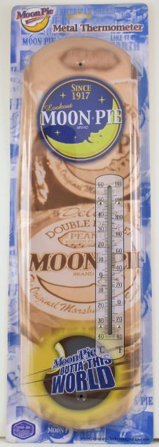 ''Moon Pie Since 1917'' Metal Thermometer
