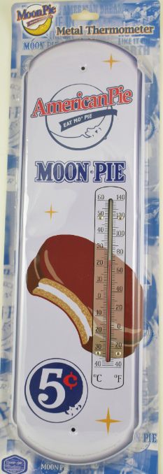 ''American Pie Moon Pie'' Metal Thermometer