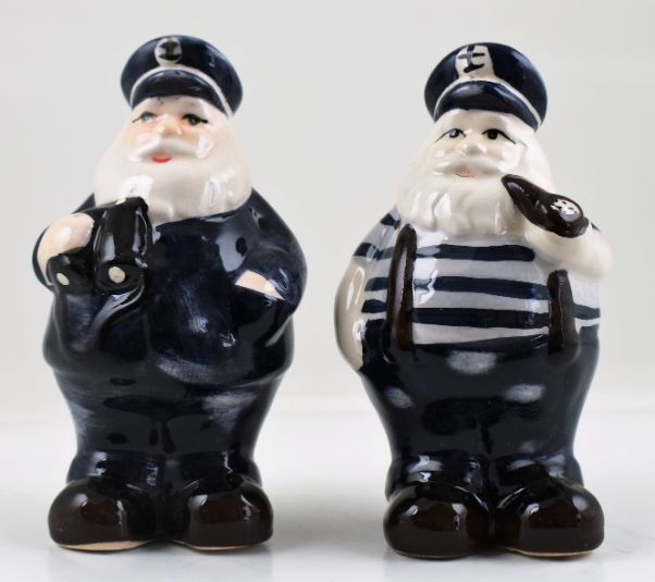 Captain Ceramic Salt and Pepper Shaker Set