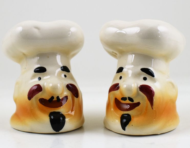 Chef Ceramic Salt & Pepper Shaker Set