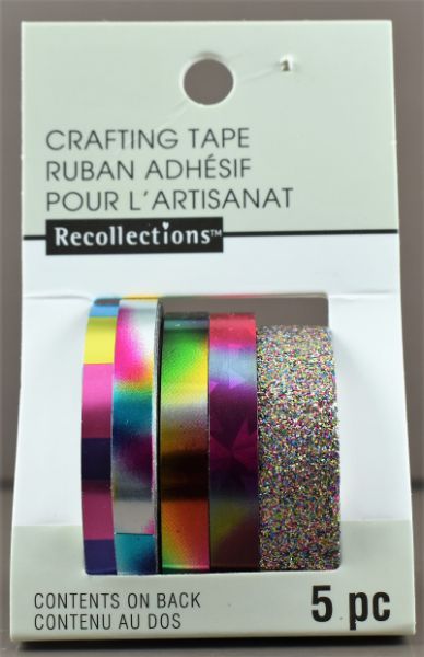 Rainbow Crafting Tape - 5 Rolls