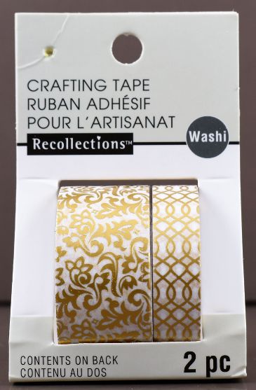 Gold Filigree Foil Craft TAPE - 2 Pack 10 yd.