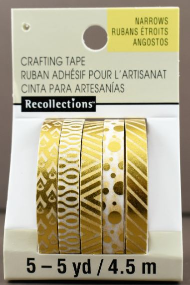 Gold Foil Craft TAPE - 5 Pack 5 yd.