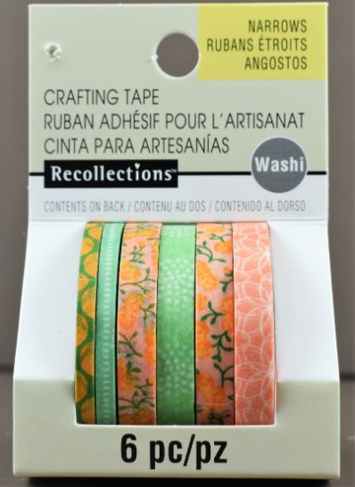 Peach & Green CRAFT Tape - 6 Pack 10 yd.