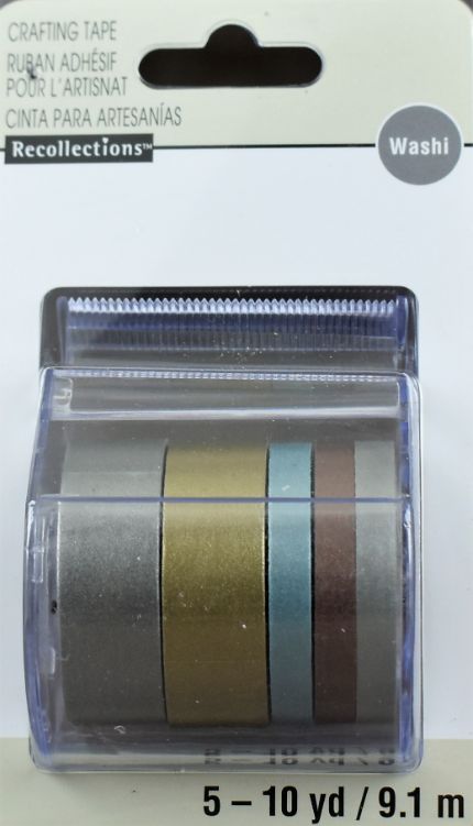 Metallic Craft Tape With Dispenser - 5 Pack 10 yd.