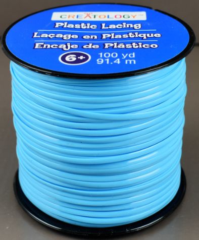 Blue Plastic Lacing