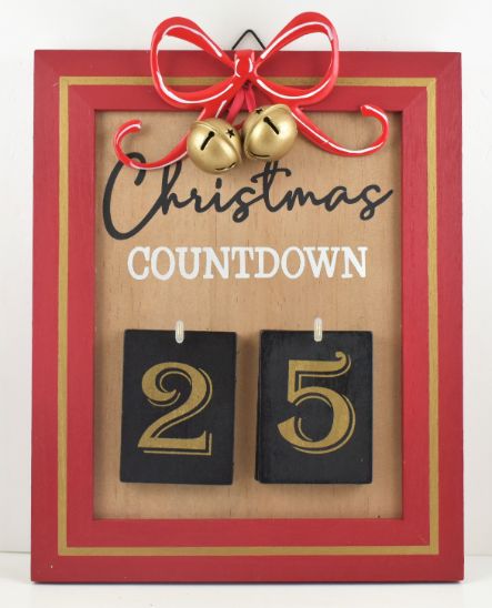 Classic Christmas Countdown Wall Decor