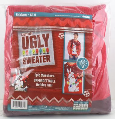 Falallama Size S Light Up Ugly SWEATER