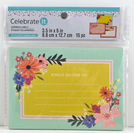 Floral Address/Package Labels Stickers