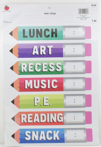 Dry Erase Wall Cling PENCILs