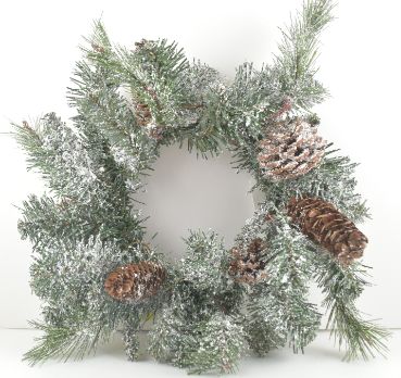 CHRISTMAS Wreath Small Snowy Pine