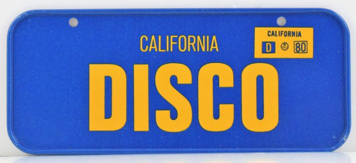 VINTAGE 1980 All Metal Bicycle Tag California