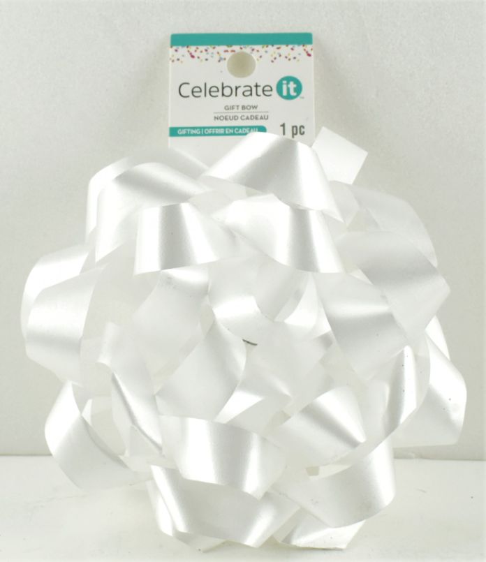 Large White Gift Bow