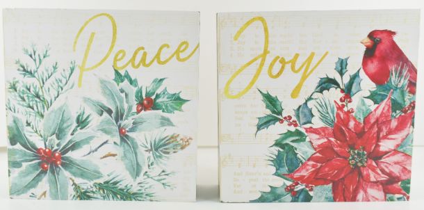 Joy/PEACE Block Sign