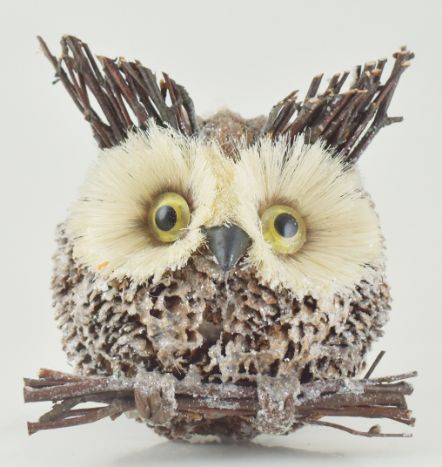 Pine Cone Owl Ornament