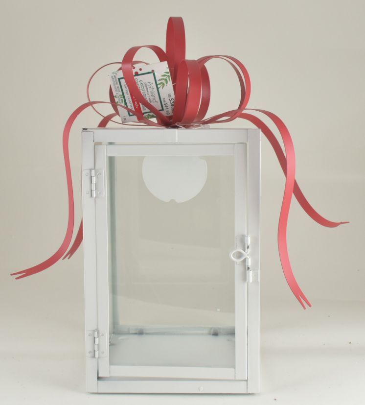 Metal/Glass Gift Box Lantern
