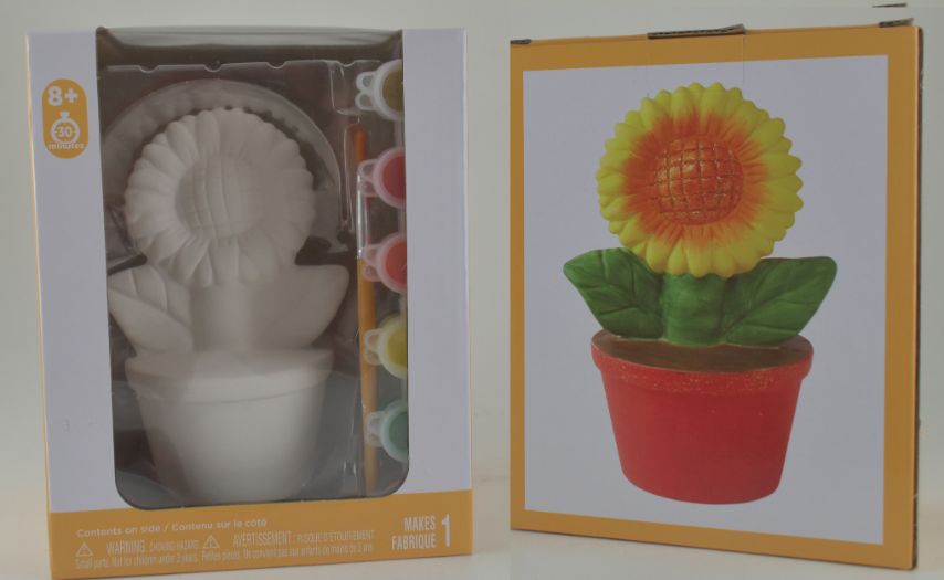 3D Ceramic Sunflower Craft Kit