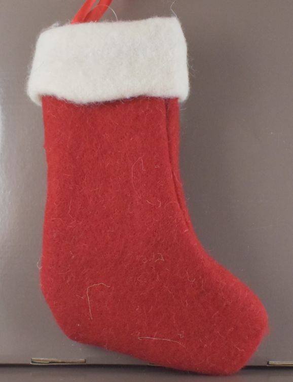 10'' Red Stocking Ornament