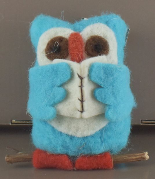 Blue Owl Ornament - 4''