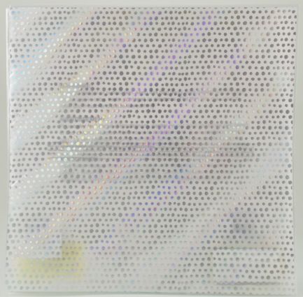 Silver Foil Dot Velvet Paper - 12'' x 12''