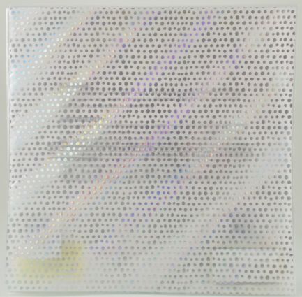 Silver Foil Dot VELVET Paper - 12'' x 12''