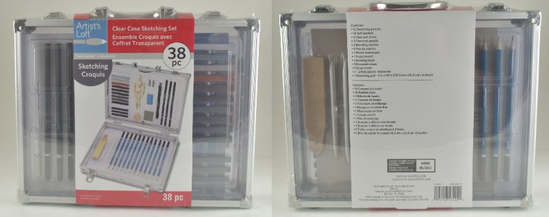 38 Pc Sketching Set With Case