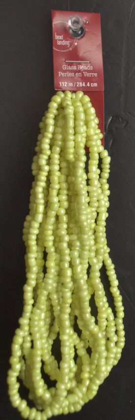 Yellow GLASS BEADS - 122''