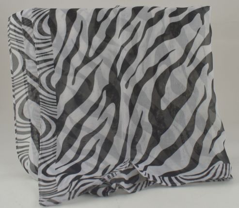 Sheer Zebra Print SCARF