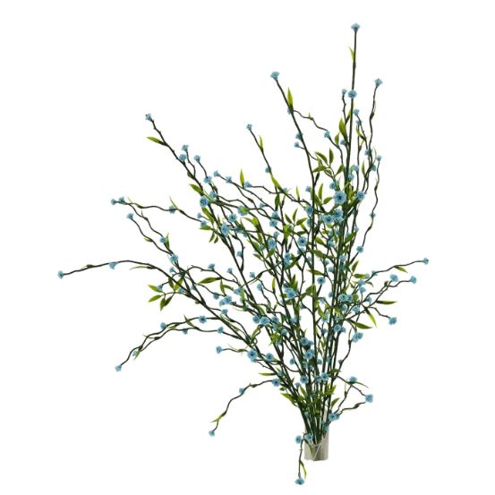 POWDERED FORGET ME NOT BUSH X 6 BABY BLUE 25''