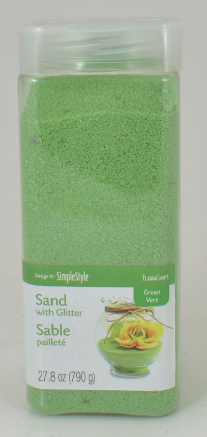 Green Sand with GLITTER