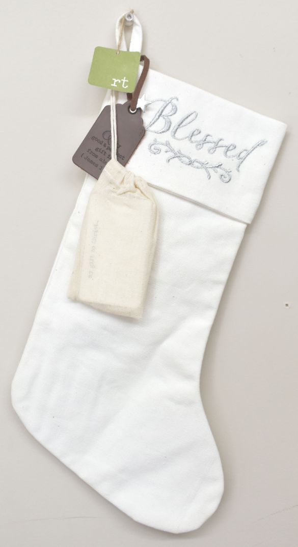 Meaning of CHRISTMAS Stocking - White