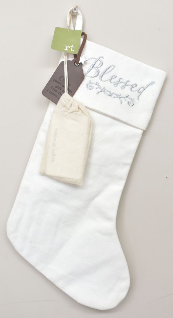 Meaning of Christmas Stocking - White