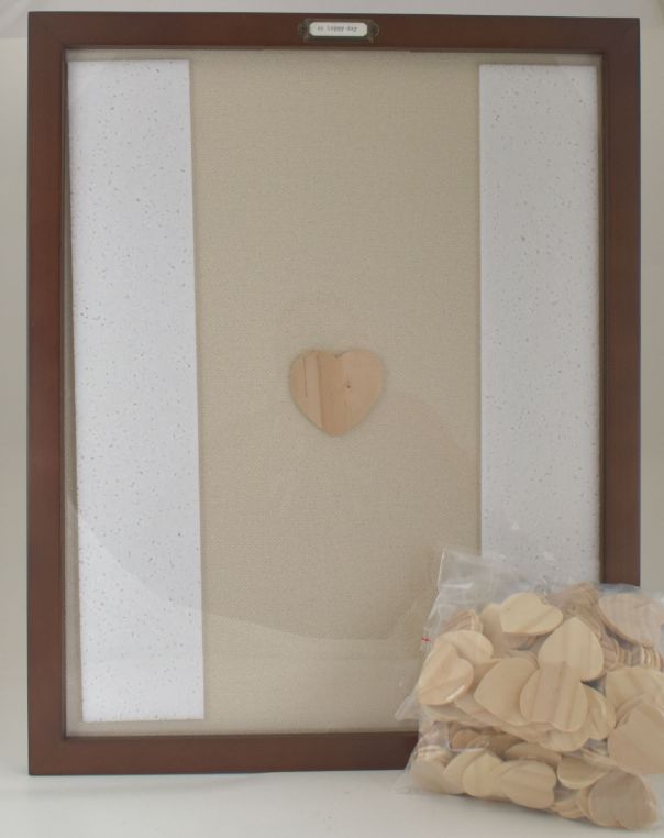 Large Loving Hearts Guest Book/FRAME