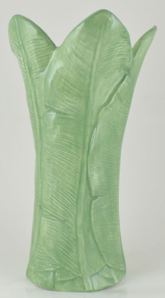 Ceramic Tall Green Palm VASE