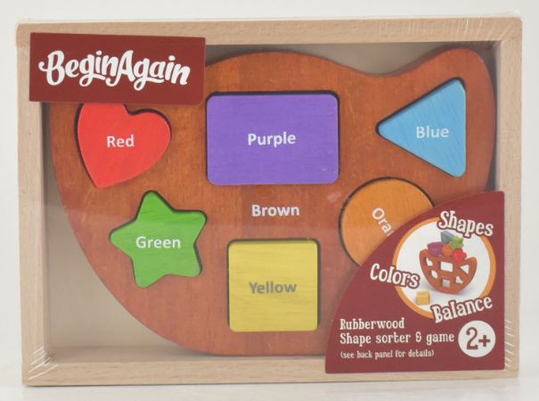 Begin Again Shapes and Colors Wooden PUZZLE
