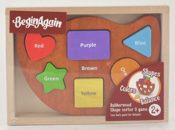 Begin Again Shapes and Colors Wooden PUZZLE