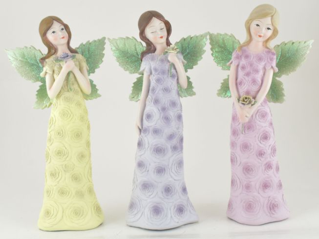 Large RESIN Garden Angel Figure 3 Asst
