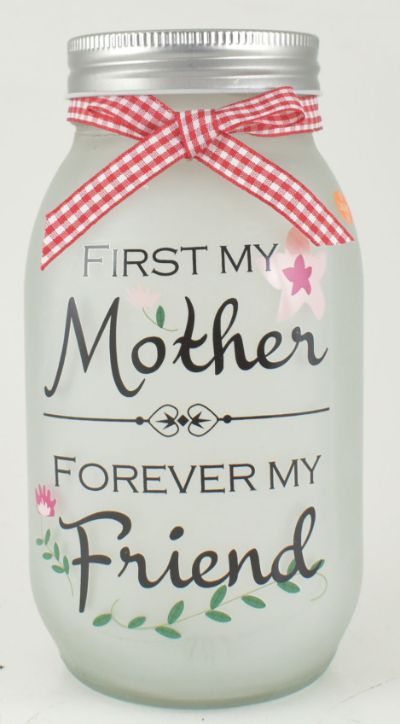 Glass Light Up Mom Friend Decor