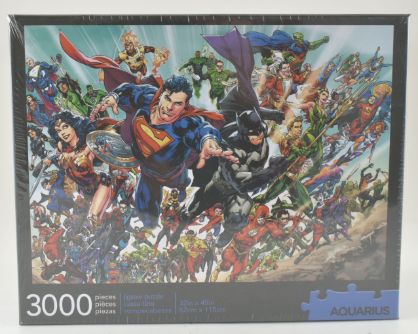 Aquarius 3000 Piece Puzzle Justice League Cast Team