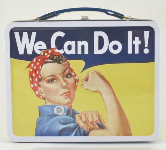Smithsonian Rosie Riveter Fun Tin Storage Box/Lunch Box