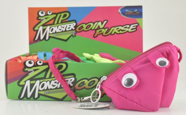 Zip Monster Coin Purse - Assorted