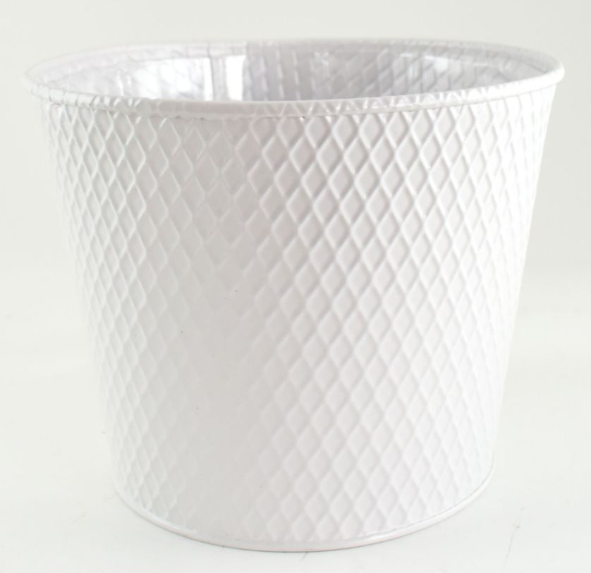 White DIAMOND Design Planter