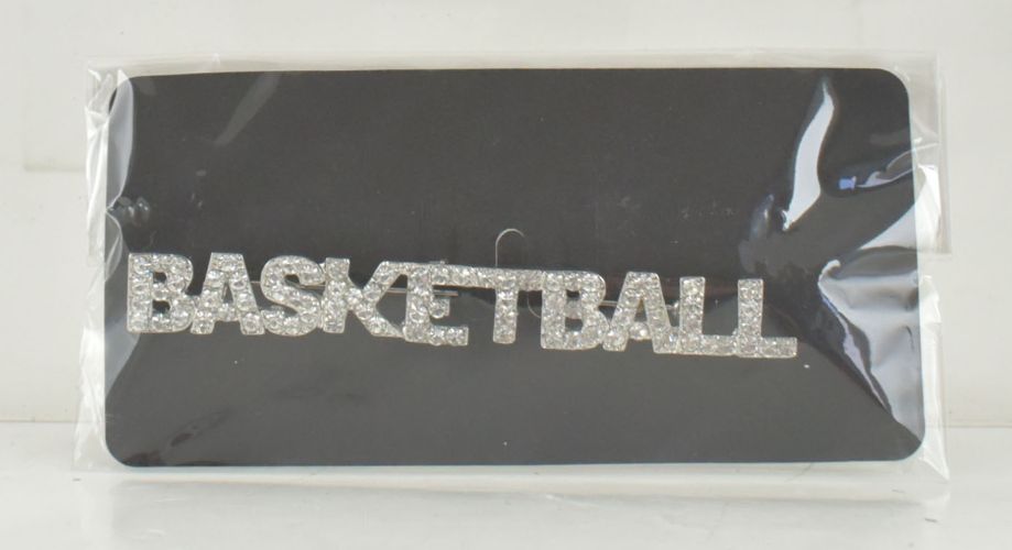 RHINESTONE BASKETBALL PIN/ORNAMENT