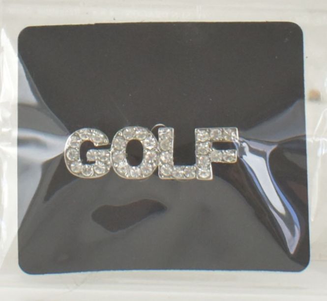 RHINESTONE GOLF PIN/ORNAMENT