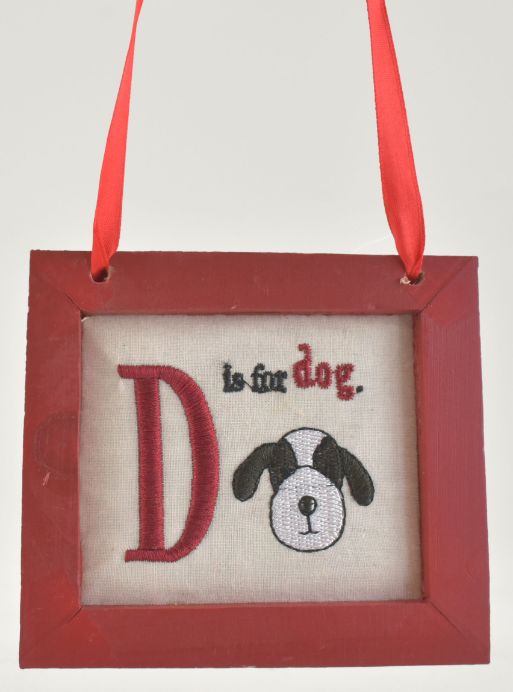 DOG FRAMED ORNAMENT