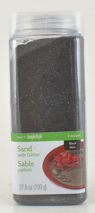 Black Sand with Glitter