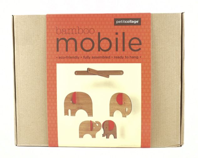 Bamboo Mobile - RED ELEPHANT