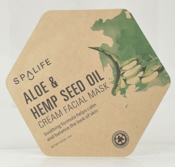 SpaLife Aloe & Hemp Seed Facial Mask