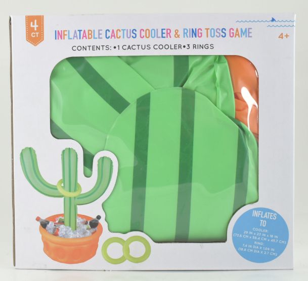 Inflatable Cactus Cooler/Ring Toss GAME